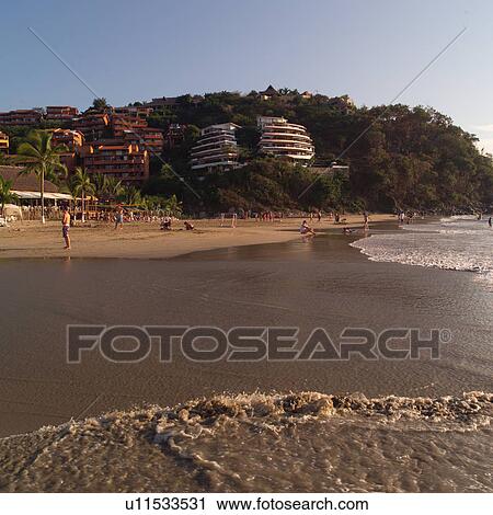 Ixtapa Mexico shoreline View Large Photo Image Stock Image - Ixtapa Mexico shoreline. Fotosearch