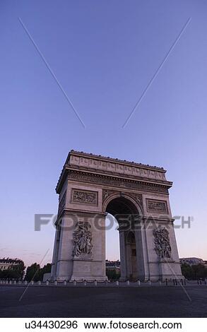 The Arc de Triomphe, Paris, France View Large Photo Image Stock Photograph - The Arc de Triomphe, Paris, France. Fotosearch