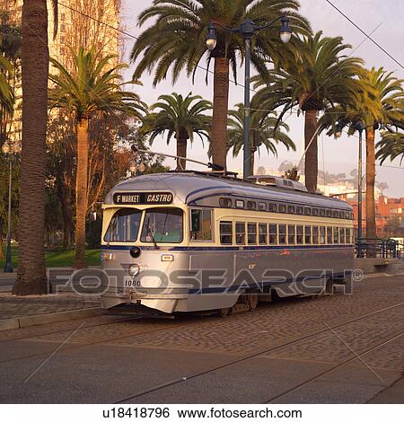 Trolley bus on streets of San Francisco View Large Photo Image Stock Photograph - Trolley bus on streets of San Francisco. Fotosearch