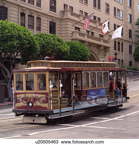 Trolley on streets of San Francisco View Large Photo Image Stock Image - Trolley on streets of San Francisco. Fotosearch