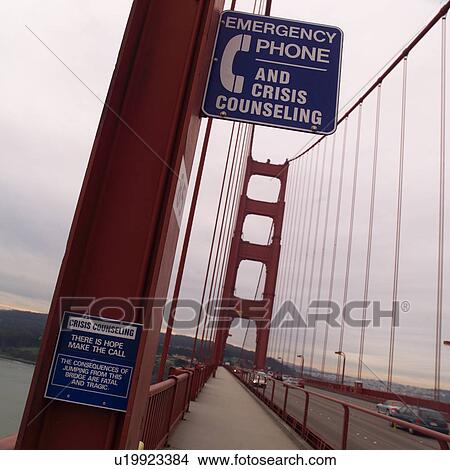 Picture - Golden Gate Bridge Sign. Fotosearch