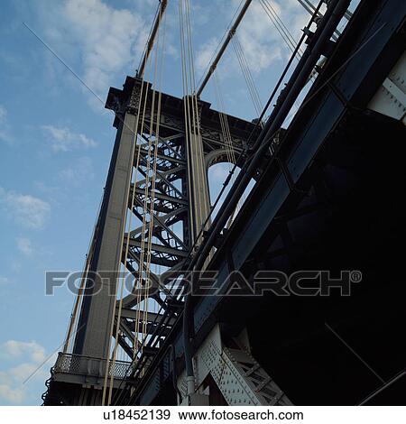 Manhattan Bridge, New York City View Large Photo Image Stock Photo - Manhattan Bridge, New York City. Fotosearch