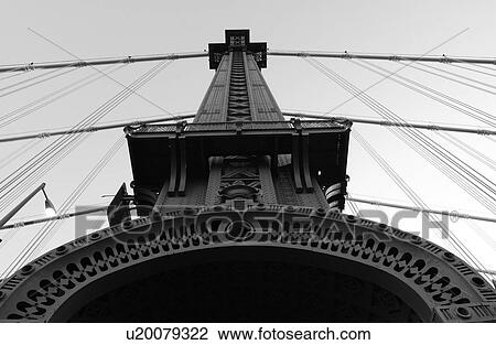 Stock Image - New York City - view from Manhattan Bridge. Fotosearch