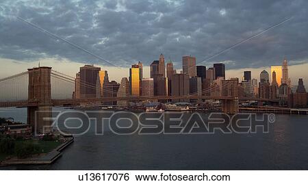 View of Brooklyn Bridge and Manhattan, New York City View Large Photo Image Stock Photograph - View of Brooklyn Bridge and Manhattan, New York City. Fotosearch