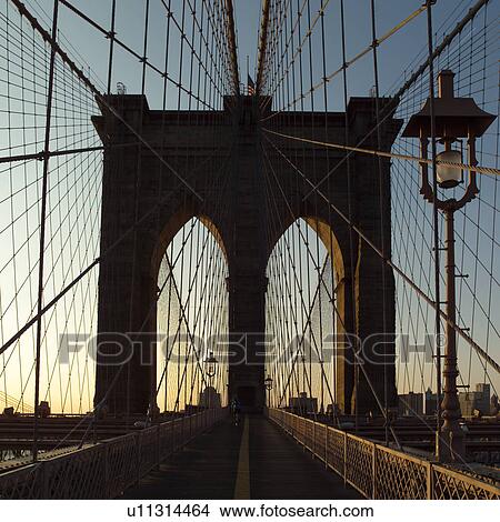 Walkway on Brooklyn Bridge, New York City View Large Photo Image Picture - Walkway on Brooklyn Bridge, New York City. Fotosearch