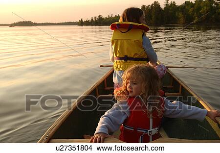 Picture - Canoe Trip - Lake of the Woods. Fotosearch