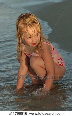 Stock Photograph - Close-up of a young girl. Fotosearch