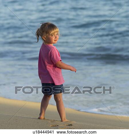 Girl on Beach View Large Photo Image Stock Image - Girl on Beach. Fotosearch