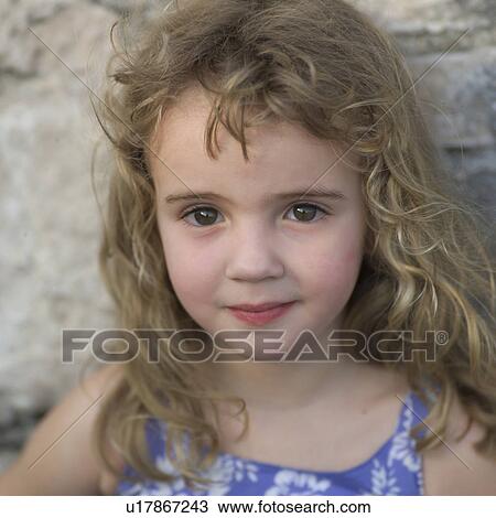 Stock Image - Pretty Little Girl. Fotosearch