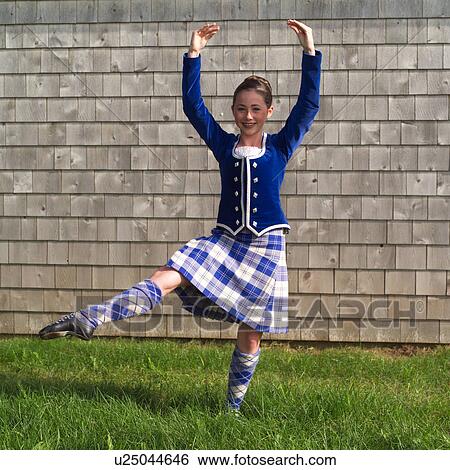 Stock Photograph - Young Girl Dancing. Fotosearch