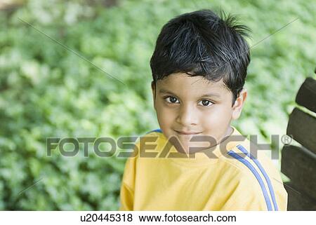 Stock Photo - Portrait of a boy. Fotosearch
