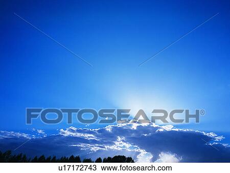 Blue, Clear Sky, Cloud, Dusk, Horizon View Large Photo Image Stock Image - Blue, Clear Sky, Cloud, Dusk, Horizon. Fotosearch