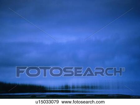 Stock Photo - Blue, Dark, Dusk, Horizon. Fotosearch