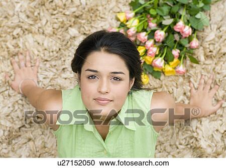 Portrait of a young woman View Large Photo Image Stock Image - Portrait of a young woman. Fotosearch