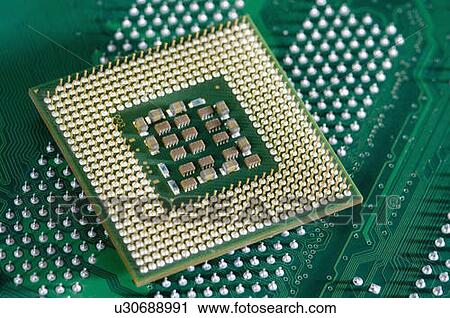 Close-up of a computer microprocessor on a circuit board View Large Photo Image Stock Image - Close-up of a computer microprocessor on a circuit board. Fotosearch