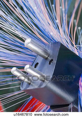 Stock Image - Close-up of an electric plug. Fotosearch